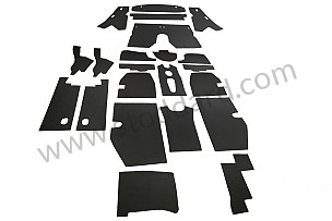 Complete Interior Body Sound Insulation Kit. 356B T5 Cabriolet  (NLA55654000)