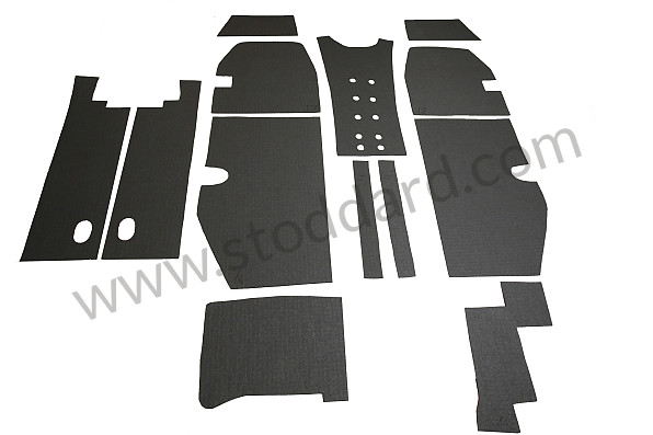 NLA55655100 - Floor Board Sound Insulation Kit For 356A And 356B T5 for Porsche 356B T5 &bull; 1959 &bull; 1600 (616/1 T5) &bull; Cabrio B T5 &bull; Manual Gearbox, 4 Speed