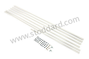 Full Side Trim Molding Set, Left And Right, Anodized. 356. With Hardware Set ANODIZED VERSION (NLA55900240)