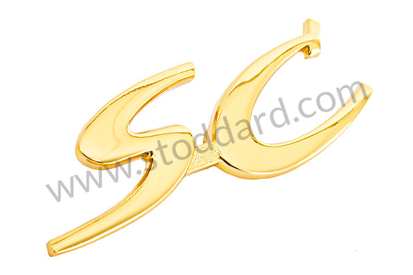 NLA55930307GW - SC Emblem, Gold, For 356sc - Kit Bundle for Porsche 