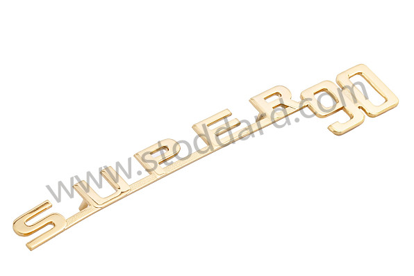 NLA55931105GW - Emblem, Gold. "SUPER 90"  For 356B T5 - Kit Bundle for Porsche 