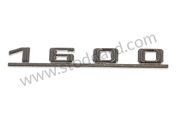 NLA55931200 - Emblem Badge 1600 In Silver For 356 for Porsche 