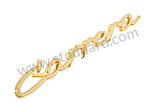 Carrera Emblem, Gold, 143mm (5 5/8). 356 Carrera. - Kit Bundle  (NLA55932600GW)