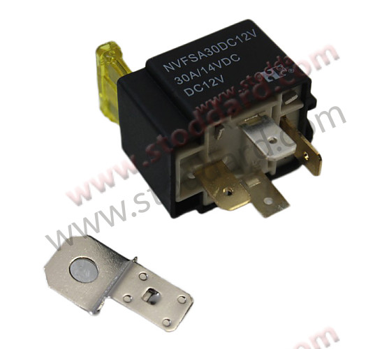 NLA61510601 - 12 Volt Relay, Open Type, 30 Amp With 25 Amp Built-In Fuse. 356 911 912 914 for Porsche 356B T5 &bull; 1959 &bull; 1600 (616/1 T5) &bull; Cabrio B T5 &bull; Manual Gearbox, 4 Speed