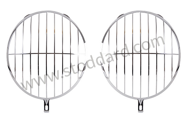 NLA62114 - Headlight Stone Guard Grille, Speedster Style 356 And Early 911 912 1965-1967 for Porsche 356B T5 &bull; 1959 &bull; 1600 (616/1 T5) &bull; Cabrio B T5 &bull; Manual Gearbox, 4 Speed