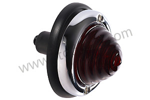 Beehive Taillight Assembly With Red Lens For 356 Pre-A And 356 Pre-T2 