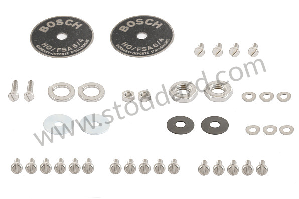 NLA63500300 - 1-Hole Horn Restoration Kit For 356 Bosch Horns With 1-Hole Data Plates for Porsche 