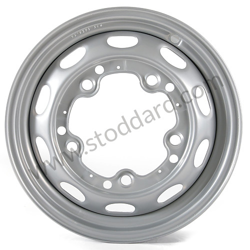 NLA68021 - 16x3.25-inch Drum Brake Wheel, Silver Finish for Porsche 