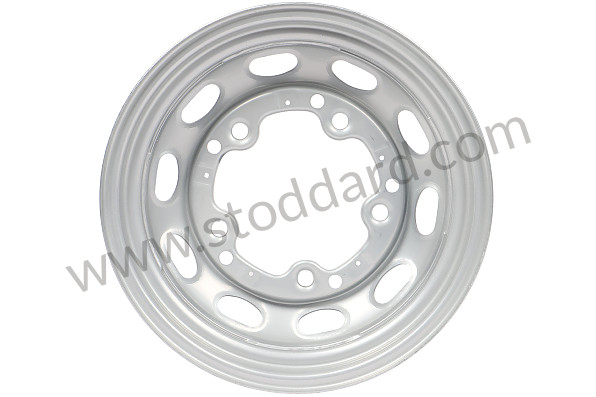 NLA68021 - 16x3.25-inch Drum Brake Wheel, Silver Finish for Porsche 