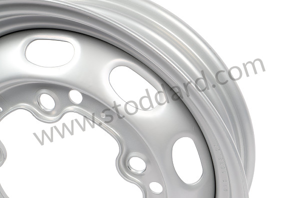 NLA68021 - 16x3.25-inch Drum Brake Wheel, Silver Finish for Porsche 