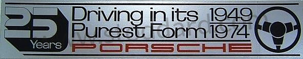 NLA70102000 - Driving In Its Purest Form Decal. for Porsche 