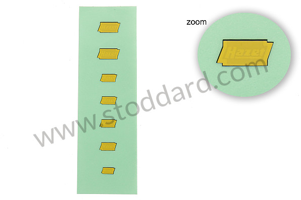 NLA70102100 - Hazet Decal Set For Tools, Water Transfer for Porsche 