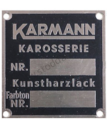 Chassis And Paint Badge For Karmann Built Models - Kit Bundle  (NLA70110500GW)