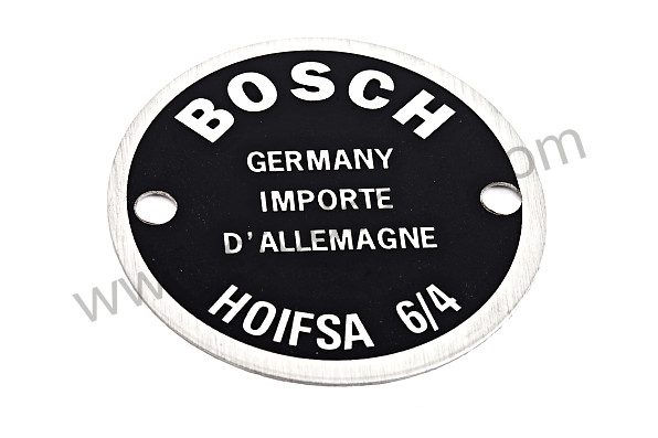 NLA70164600 - Double Hole Data Plate For Left Horn for Porsche 356B T5 &bull; 1959 &bull; 1600 (616/1 T5) &bull; Cabrio B T5 &bull; Manual Gearbox, 4 Speed
