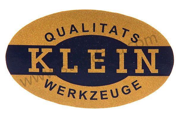 NLA70172100 - Klein Sticker For Lug Nut Wrench For 356 for Porsche 