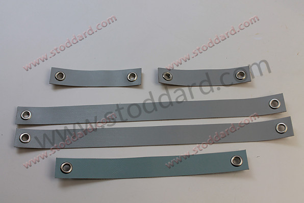 NLA70600200 - Cable Strap Set, Grey, 5 Pieces, All 356.  2 short, 1 medium, 2 long straps. for Porsche 