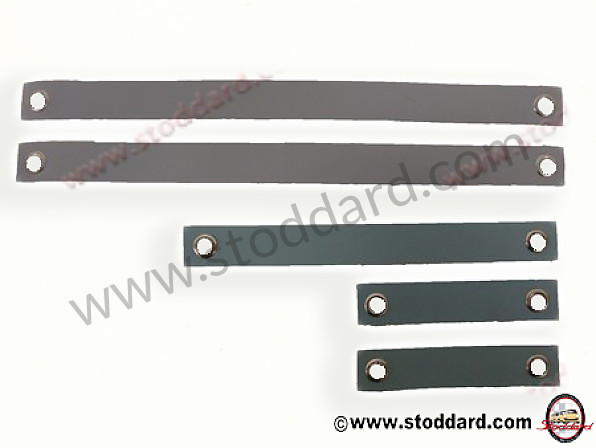 NLA70600200 - Cable Strap Set, Grey, 5 Pieces, All 356.  2 short, 1 medium, 2 long straps. for Porsche 