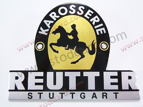 NLA72300200GW - Reutter Badge, Stamped Aluminum, For Pre-A - Kit Bundle for Porsche 