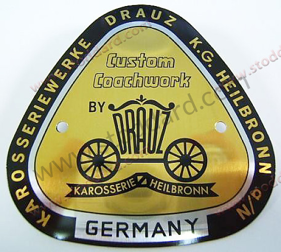 NLA72300700GW - Drauz Badge For Convertible D And Early Roadster - Kit Bundle for Porsche 