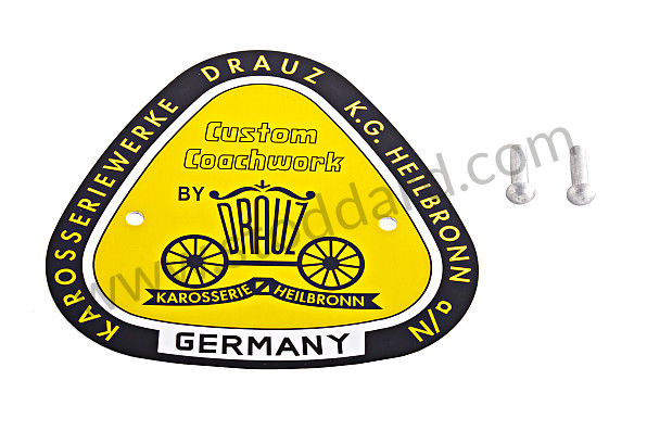 NLA72300710 - Drauz Badge For 356 for Porsche 