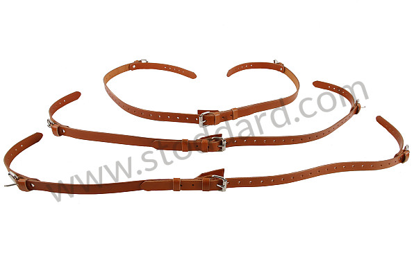 NLA80195302 - Luggage Rack Strap, Tan, One Set All 356 911 912 for Porsche 