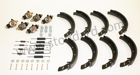 NLABRAKEKIT - Full Drum Brake Kit (front And Rear) For 356 356A And 356B for Porsche 
