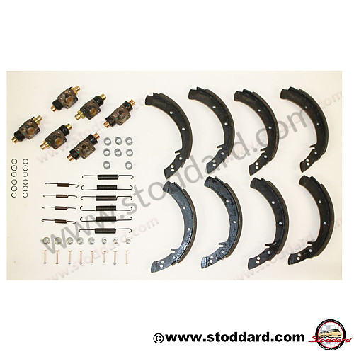 NLABRAKEKIT - Full Drum Brake Kit (front And Rear) For 356 356A And 356B for Porsche 