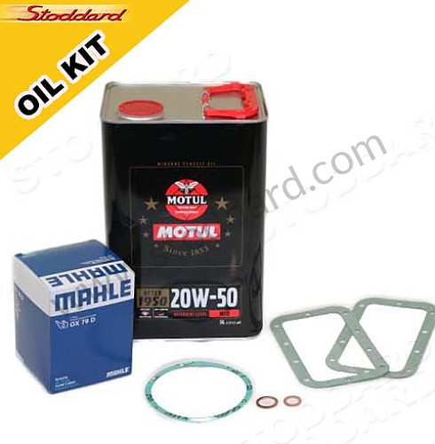NLAOILCHG - Oil Change Kit For 356 And 912.  Includes three 2-liter containers of Motul 20w50, filter, seals. for Porsche 