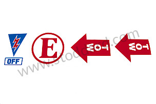 Tow hook and extinguisher race decal set  (P247877)
