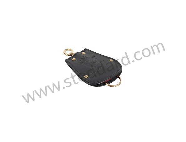 PCG044200001AJ - Reutter Key Fob Case Pouch For Porsche 356 In Black Leather for Porsche 