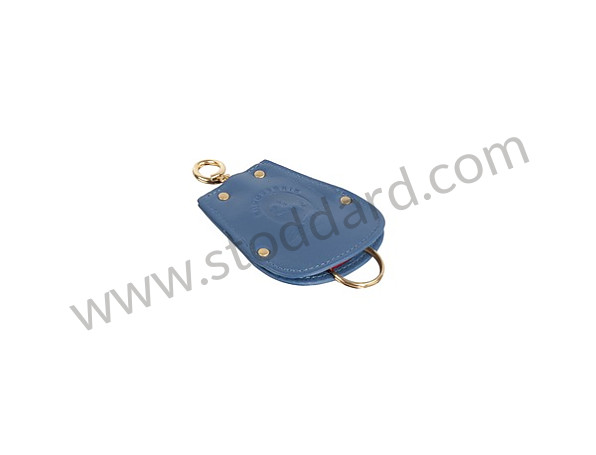 PCG0442000030B - Key Fob Case Pouch For Porsche 356 In Blue Leather for Porsche 
