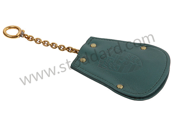 PCG044200006JD - Key Fob Case Pouch For Porsche 356 In Green Leather for Porsche 