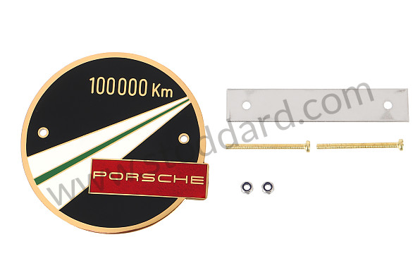 PCG100000 - 100,000 KM Kilometer Grille Badge for Porsche 