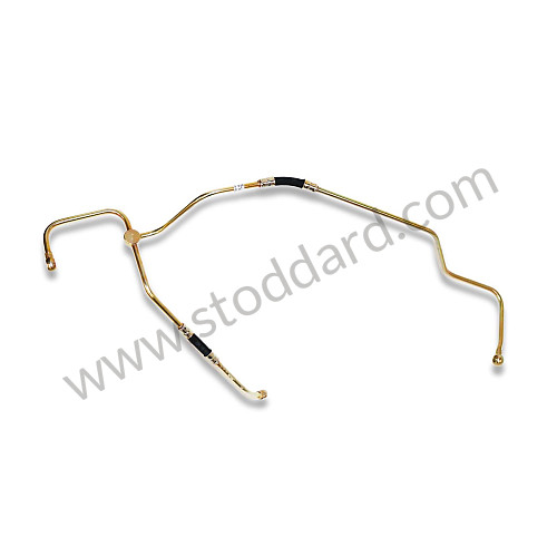 61610805503 - Fuel Pump To Zenith Carburetor Fuel Line W/ Banjo Fitting For Early 356 Fuel Pump for Porsche 