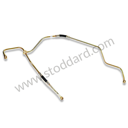 61610805503 - Fuel Pump To Zenith Carburetor Fuel Line W/ Banjo Fitting For Early 356 Fuel Pump for Porsche 