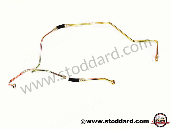 61610805503 - Fuel Pump To Zenith Carburetor Fuel Line W/ Banjo Fitting For Early 356 Fuel Pump for Porsche 