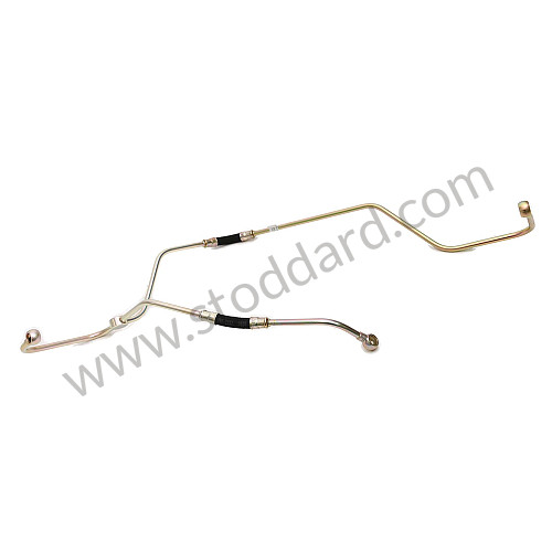 61610805503 - Fuel Pump To Zenith Carburetor Fuel Line W/ Banjo Fitting For Early 356 Fuel Pump for Porsche 