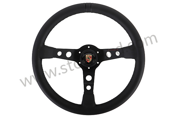 PCG34708410 - Porsche MOMO Sports Steering Wheel, Black Stitching for Porsche 