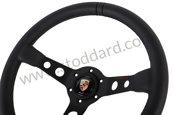 PCG34708410 - Porsche MOMO Sports Steering Wheel, Black Stitching for Porsche 