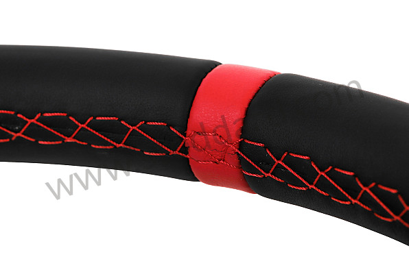 PCG34708420 - Porsche MOMO Sports Steering Wheel, Red Stitching for Porsche 