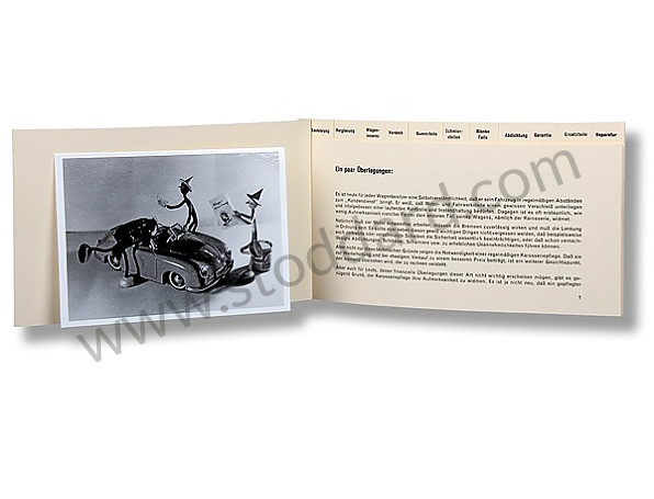 PCG460510 - Maintenance Iinstructions For Porsche 356 Bodywork (in German) for Porsche 