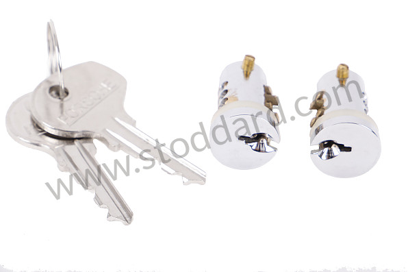 NLA53195000 - Lock Cylinder Set With Keys. Left And Right. 356A T-2 356B 356C for Porsche 356C &bull; 1963 &bull; 1600 C (616/15) &bull; Cabrio C &bull; Manual Gearbox, 4 Speed
