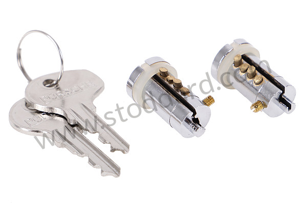 NLA53195000 - Lock Cylinder Set With Keys. Left And Right. 356A T-2 356B 356C for Porsche 356C &bull; 1963 &bull; 1600 C (616/15) &bull; Cabrio C &bull; Manual Gearbox, 4 Speed