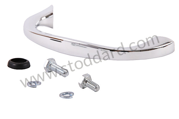 NLA55286540 - Chrome Dashboard Grab Handle For Speedster, Convertible D, And Roadster for Porsche 356A &bull; 1955 &bull; 1600 S (616/2) &bull; Speedster A T1 &bull; Manual Gearbox, 4 Speed