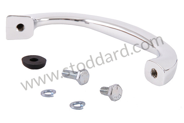 NLA55286540 - Chrome Dashboard Grab Handle For Speedster, Convertible D, And Roadster for Porsche 356A &bull; 1955 &bull; 1600 S (616/2) &bull; Speedster A T1 &bull; Manual Gearbox, 4 Speed