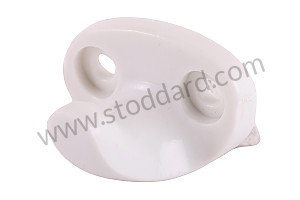 Coat hook, plastic (57-68) White WHITE / WHITE