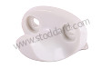 Coat hook, plastic (57-68) White