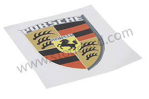 Porsche Crest Decal 2 X 2.5 STICKER / 67x51 MM (PCG55921190)