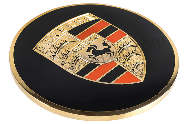 64455980100 - Gold Plated Enameled Hubcap Trim For 356, Early 911 With Steel Wheels. for Porsche 