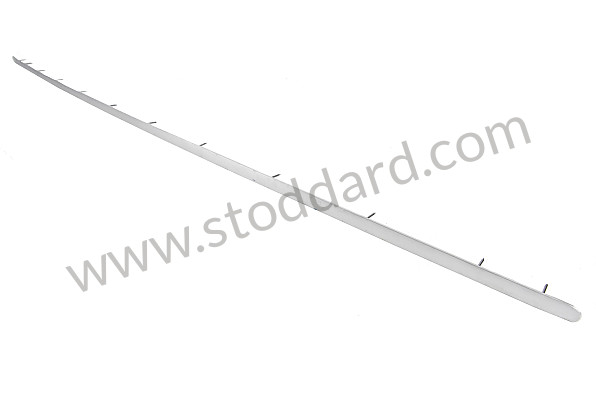 64456188100 - 36" Polished Aluminum Tack Strip Above Rear Window For 356A T2, 356B, And 356C Cabriolet for Porsche 